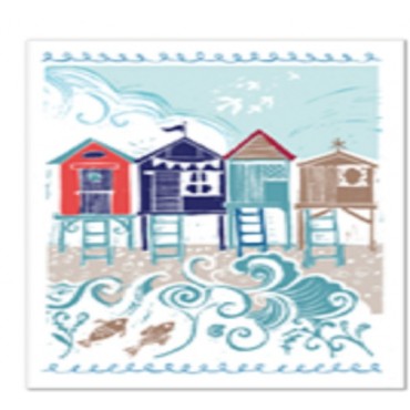 Blustery Beach Huts Canvas Wall Art Blustery Beach Huts Canvas Wall Art