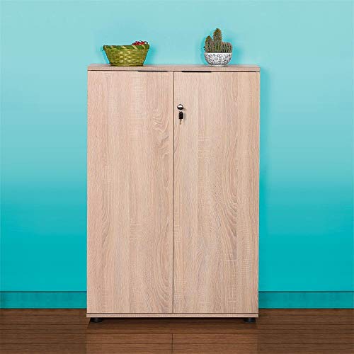 Home Office Lockable Filing Cabinet in Sonoma Light Oak ...