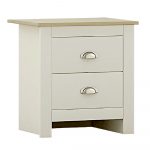 Westbury-Traditional-2-Drawer-Bedside-Cabinet-Matt-Cream-Light-Oak